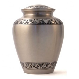 <b>Large</b> Adult Cremation <b>Urns</b> Hand Engraved Metal Burial Memorial Funeral Ashes <b>Urn</b> Treasure for Human Ashes Storage - Product Image 3
