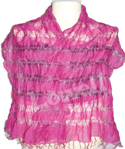 ผ้าคลุมไหล่สีชมพูแบบ Tie-Dye ผ้าวิสโคสสำหรับผู้หญิง น้ำหนักเบา สวมใส่สบายทุกฤดู ผ้าพันคอยาว - Product Image 1