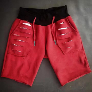 Venta al por mayor de pantalones cortos de sudor para hombres ropa de entrenamiento de gimnasio para hombres pantalones cortos para correr 100% algodón francés Terry Jogger corto con cordón - Product Image 6