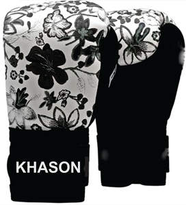 OEM Logo Adulto Entrenamiento Artes Marciales Guantes de boxeo Nuevo Negro Rojo Tailandés Color Moda PU Cuero para entrenamiento y deportistas - Product Image 5