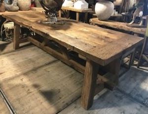 โต๊ะรับประทานอาหารแบบชนบทโบราณโต๊ะรับประทานอาหารแกะสลักโต๊ะไม้สนเวียดนามอะคาเซียเวียดนาม - Product Image 5