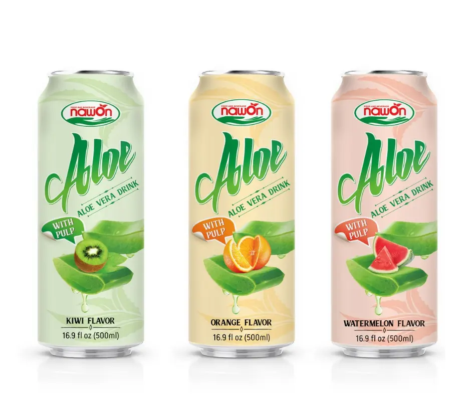 Custom Label Fresh Aloe Vera Juice 500ml Peach Flavor Healthy Juice Drink Wholesale Price Beverage Manufacturer