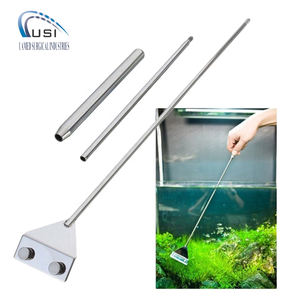ชุดอุปกรณ์ทำความสะอาดตู้ปลาคุณภาพสูง พร้อมที่ขูดตะไคร่น้ำแบบใช้มือ  ประกอบด้วยแหนบสแตนเลสยาว กรรไกร และไม้พาย - Product Image 5