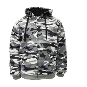 Customized Grey camo High quality wholesale new design Men's custom <b>Black</b> Color Terry <b>Zipper</b> Pure cotton <b>hoodies</b>. - Product Image 1