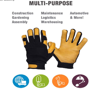 ถุงมือทำงานเพื่อความปลอดภัย,ถุงมือทำงานทำสวนสำหรับผู้ชายผู้หญิงอุปกรณ์ก่อสร้างช่างป้องกันฝ่ามือเบาะยืดหยุ่น - Product Image 3