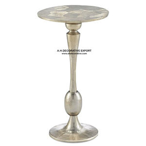 Table d'extrémité de conception de chaîne en aluminium pour la décoration de salon fête de noël côté de service de café et de vin et Table de Console - Product Image 4