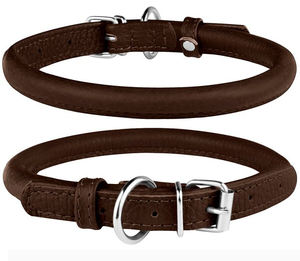 Collier universel en cuir pour chien, avec boucles en métal, corde ronde, accessoire pour animaux de compagnie, vente en gros - Product Image 6