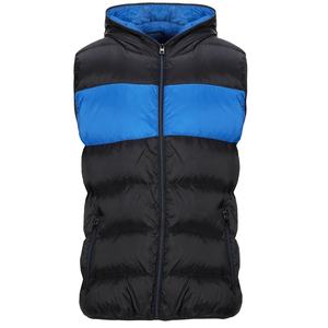 Chaleco acolchado empacable resistente al agua transpirable ligero para hombre Essentials, chaleco con capucha de bloque de Color, chaqueta de invierno sin mangas - Product Image 1