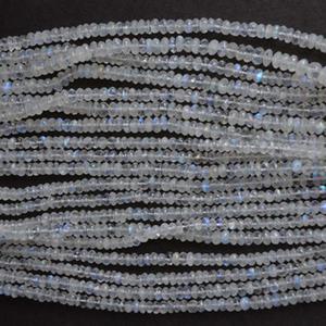 High Quality Diamond Cut Faceted <b>Rainbow</b> Moonstone Crystals White Healing Jewelry Beads for <b>Bracelet</b> Making & Charms - Product Image 2