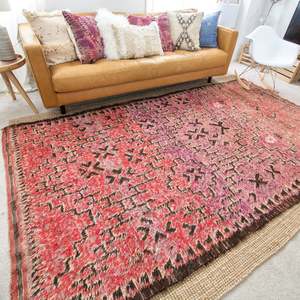 พรมเบนี มกิลด์ โมร็อกโก วินเทจ ทำมืออย่างสวยงาม ขนาด 10'2'' x 5'7'' - Product Image 1