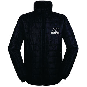 Chaqueta acolchada con capucha de invierno para hombre con ribete de piel de oveja poliéster de punto transpirable - Product Image 1