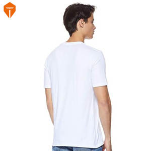 Men Cotton Plain Chest Pocket Home Casual Loose Short Sleeve T-Shirt - Product Image 3