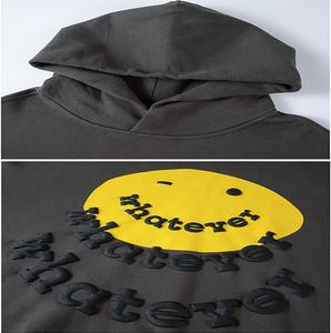 Sweat-shirt à capuche pour hommes, Logo 3D personnalisé, sweat-shirt en coton éponge française à capuche, grande taille, - Product Image 4