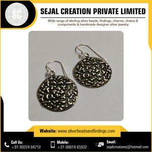 Hippi Boho 925 pendiente Tribal de plata esterlina 15mm hallazgos de joyería impermeable Metal y Latón para hacer accesorios elegantes - Product Image 4