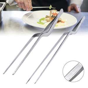 แหนบสแตนเลสสำหรับใช้ในครัว,แหนบสำหรับอาหารปรับแต่งได้ตามต้องการ - Product Image 1