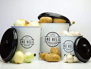 กล่องเก็บอาหารขนาดใหญ่ทำมือจากโลหะชุบสังกะสีสีดำ ดีไซน์ทันสมัย เหมาะสำหรับการจัดระเบียบห้องครัวอย่างมีสไตล์ - Product Image 5