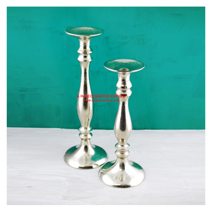 Elegant Silver Plated <b>Candle</b> Stand for Wedding & Christmas Decor High Quality Handmade Pillar Holder with Amazing <b>T</b>-<b>Light</b> Sale - Product Image 5
