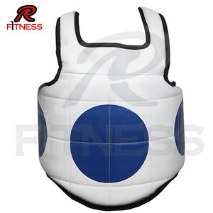 เสื้อเกราะป้องกันอกหนังคุณภาพสูง น้ำหนักเบา สำหรับฝึกซ้อม MMA คิกบ็อกซิ่ง มวยไทย และเทควันโด - Product Image 1