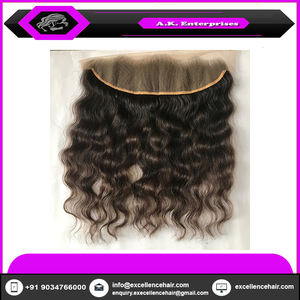 2023 Indian Temple Raw Remy Virgin Extensiones Estilo de onda natural Frontales de encaje fino 150%-180% Densidad - Product Image 3