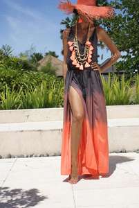 ชุดชายหาดสวยสวยสไตล์โบฮีเมียนมัดย้อมชุดจั๊มสูททำจากผ้าเรยอนธรรมชาตินุ่มชุดฤดูร้อนที่สมบูรณ์แบบ - Product Image 4