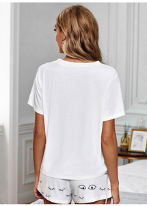 Wholesale women sleepwear cotton pajama <b>set</b> 2 piece sleep wear <b>sets</b> nighty for ladies night suits <b>lounge</b> wear women - Product Image 4