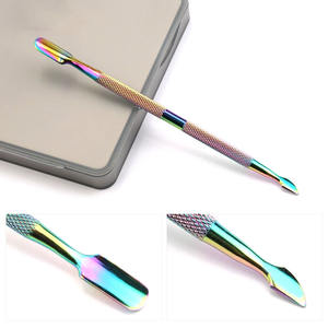 Empujadores de Cutículas de Acero Inoxidable Arcoíris, Removedor de Cutículas para Uñas - Product Image 4