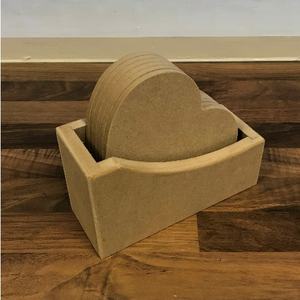 MDF Coasters and <b>Stand</b> for Beer Coffee <b>Drink</b> Holder MDF coaster Home Use Tableware Decorative for Hot Selling Product - Product Image 4