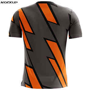 Camiseta de fútbol de manga corta con cuello levantado de secado rápido de 100% poliéster con impresión Digital personalizada para ropa de equipo Unisex para adultos - Product Image 2