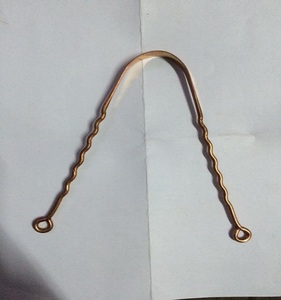 100% tinh khiết đồng hai mặt thân thiện với môi tái sử dụng lưỡi sạch bán chạy nhất chăm sóc răng miệng Ayurvedic lưỡi scraper bán buôn - Product Image 5