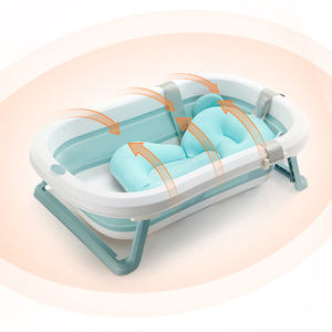 Alfombrilla de goma antideslizante respetuosa del medio ambiente, plegable, de 1 año de edad, bañera derecha para bebés con <span class=keywords><strong>dr</strong></span>üe - Product Image 6