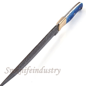 Nouveau Personnalisé Damas Forgé à la Main cuisine couteau Avec gaine en cuir (smk1631) - Product Image 4