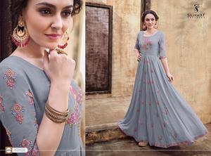 Robe trapèze en coton imprimé indien Kurta/Kurti avec boutons de créateur Robe longue décontractée pour femmes - Product Image 6