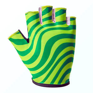 Gantelets — gants de vélo vert, équipement de Sport, pour vélo, plein air, avec coussin en GEL, demi-doigt - Product Image 4