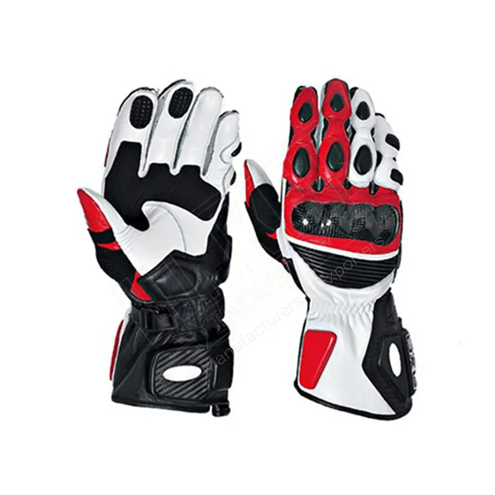 Waterproof Motorcycle Gloves Black Racing Leather Motorbike Road Racing Team Glove Men Summer Winter