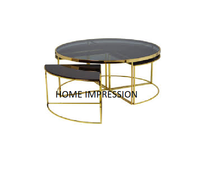 Table basse, pièce de centre de Table en or moulé, grand XL, en forme d'arbre, métal