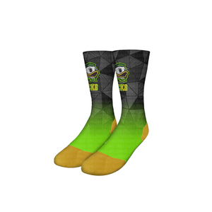 Chaussettes de sport pour hommes de haute qualité Logo personnalisé imprimé Chaussettes de sport légères sublimées par teinture - Product Image 3
