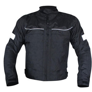 Chaqueta de Motocicleta Negra de Nailon 500D Personalizada de Alta Calidad, Ropa Deportiva Transpirable, Impermeable, de Secado Rápido, con la Mejor Protección - Product Image 1