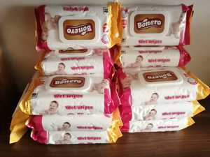 Lingettes nettoyantes de haute qualité, Ph équilibré, 60 pièces par paquet, lingettes humides pour bébés et adultes, échantillon gratuit de turquie - Product Image 3