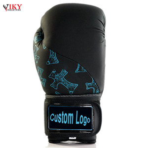 Guantes de boxeo profesionales con logotipo personalizado, venta al por mayor, entrenamiento de lucha, guantes de boxeo de cuero PU de buena calidad - Product Image 4