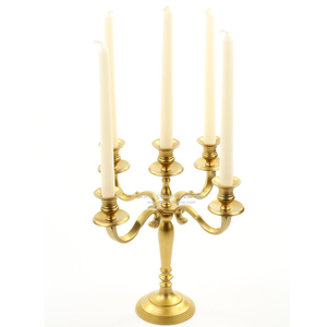 Gold <b>Candelabra</b> Wedding Centerpieces Aluminum Casting Gold Plated Tall Handmade <b>Candelabra</b> for Living Room Decoration - Product Image 4