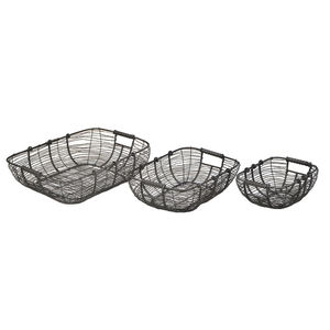 Cesta de fruta de hierro forjado, cesta de utensilios de cocina, cesta de encimera, cesta de granja, cesta de almacenamiento, cesta multiusos - Product Image 1