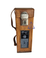 Kelvin Hughes 1917 Londres Antique Laiton Victorien Marine Télescope Jumelles 19 Pouces De Poche En Cuir Cas Victorien Maritime