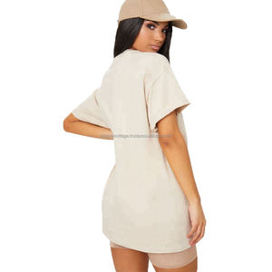 T-shirt unisexe surdimensionné à manches courtes en coton 100 %, imprimé, personnalisé, pour femme, idéal pour la gym, prix abordable, nouvelle collection printemps - Product Image 2