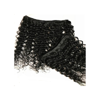 100% naturel indien Remy Extensions de cheveux de haute qualité sans couture Clip-in soyeux vague droite cheveux en gros prix de cheveux humains