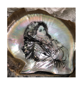 Image gravée sur la mère de perles de coquillages, cadeau de noël, haute qualité - Product Image 2