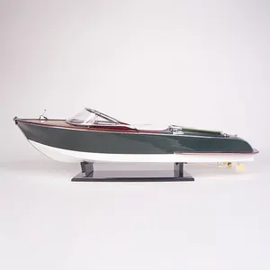 Riva Aquariva模型船涂漆90厘米手工木制复制品，带展示架，收藏品，装饰，礼品，批发