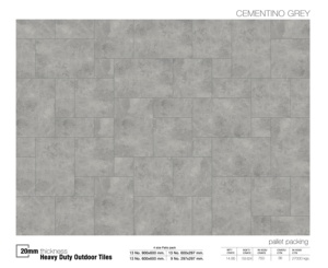 New <span class=keywords><strong>2CM</strong></span> Độ Dày R10 Matt Bề Mặt Chống Trượt Thiết Kế 600X900Cm Heavy Duty Hồ Bơi Ngoài Trời Sàn Sứ Gạch Lát Sàn Gạch Lát Đá - Product Image 3