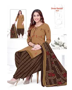 Readymade Mooie Stliysh Salwar Kameez Set Voor Vrouwen, Cottondupatta Digital Print Pak Gestikt Salwar Pak Door Royal Export