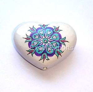 Cuentas de madera pintadas, en varios tamaños y formas, para decoración, colgante, joyería, marcapáginas, cortinas, etc. - Product Image 6