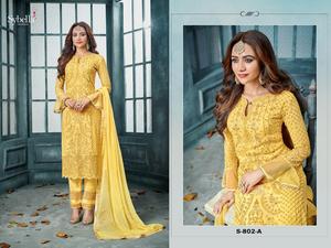 Anarkali สูท/ชุด Anarkali/งานมือ Anarkali Salwar Kameez (Salwar And Kameez) - Product Image 3